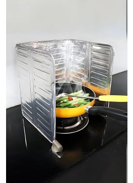 Practical Stove Edge Oil Protector Aluminum Sheet 32.5 * 84 Cm Splash Guard Sheet