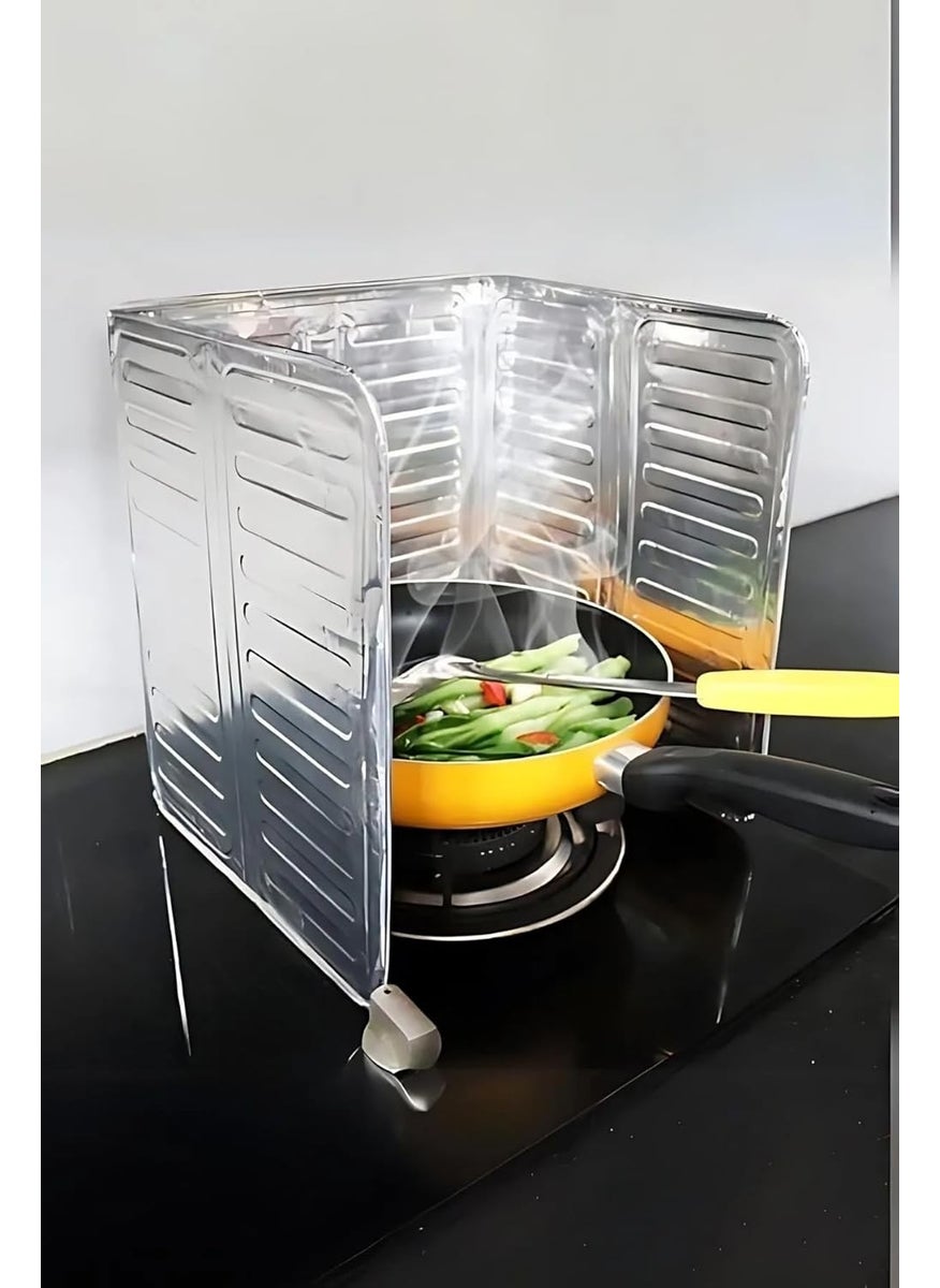 Store Practical Stove Edge Oil Protector Aluminum Sheet 32.5 * 84 Cm Splash Guard Sheet 