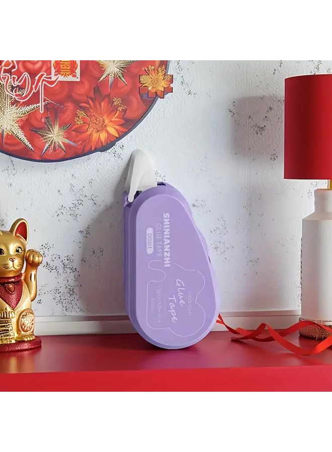 Double Sided Adhesive Dot Tape Solid Violet For DIY Scrapbook Collage Album Roller - Image 1