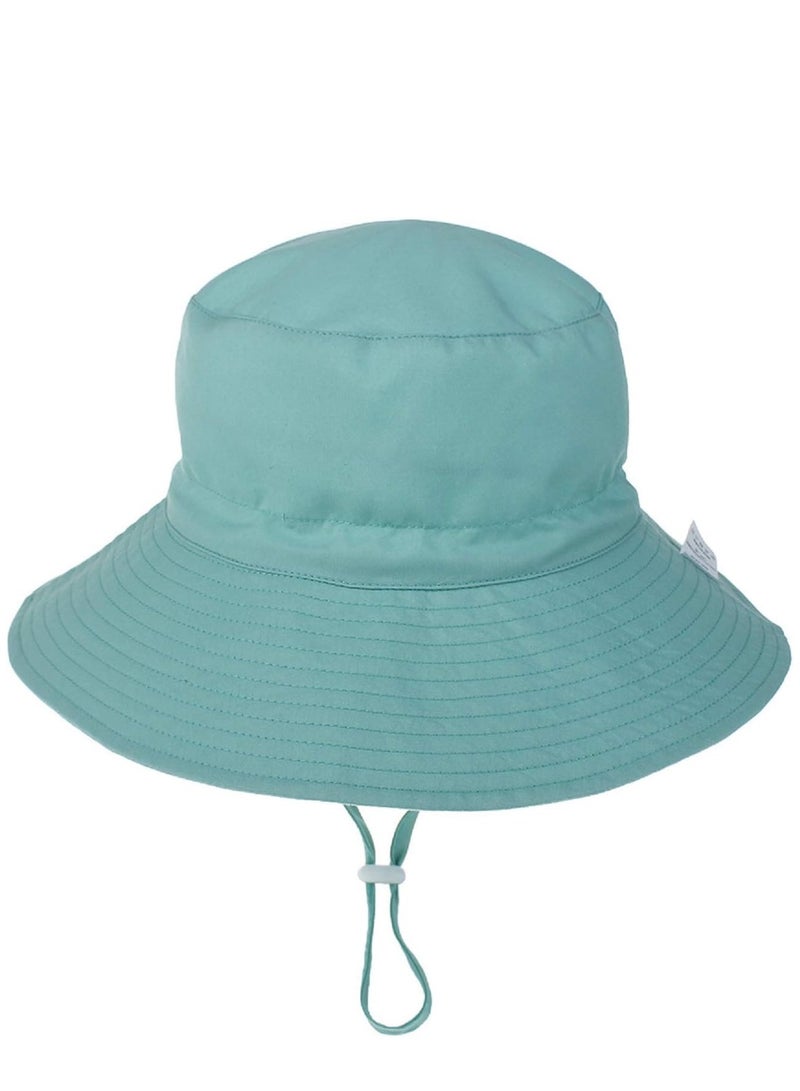 ORiTi قبعة شمس للأطفال قابلة للتعديل للصيف والشاطئ مع رباط وحافة واسعة للأولاد والبنات الصغار - Image 5