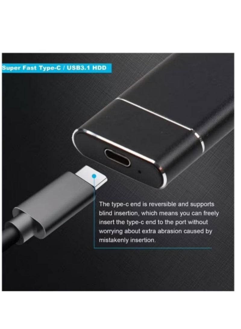 Portable External Hard Drive 2TB, Mini SSD Hard Drives, Solid State External Drives, Computer Backup Drive, USB 3.1 to Type-C Support Data Storage Transfer for Windows XP PC Laptop and Mac - Image 4