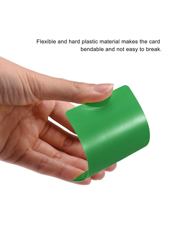 MECCANIXITY Blank Pvc Cards Green Plastic Card 14Mil For Id Badge Printer, Graphic Quality, Pack Of 50  - Image 4