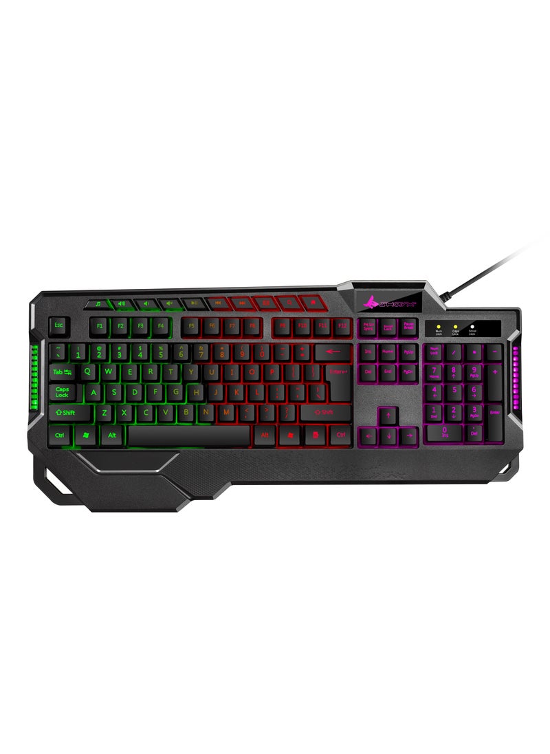 SHARX SHARX (JS4X1) 4-in-1 Combo: Gaming Keyboard (Backlight, EN/AR, 104 Keys), Gaming Mouse (RGB, 7200 DPI, 700FPS), Headset (RGB, 50mm Speakers, Noise Canceling Mic), RGB Mouse Pad (800x400mm).  - Image 5