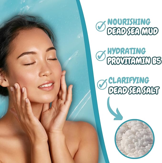 7th Heaven Dead Sea Mud Clay Face Mask with ProVitamin B5 Clay Mask to Reduce Pores and Mattify for Smoother Skin Genuine 7th Heaven Face Masks Skincare - Image 4