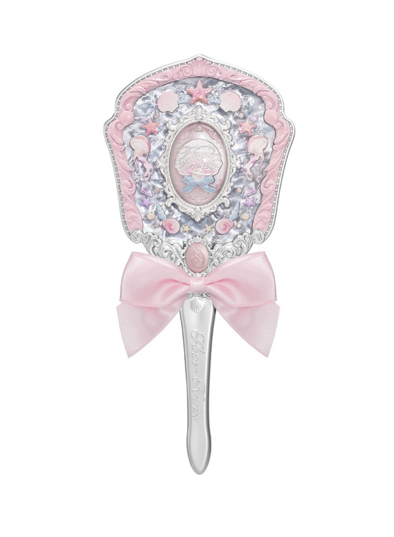 Flower Knows Shell's Jewel Hand Mirror - Pink Seashell  - Image 1