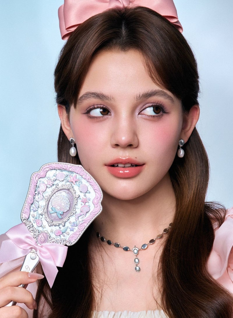 Flower Knows Shell's Jewel Hand Mirror - Pink Seashell  - Image 2