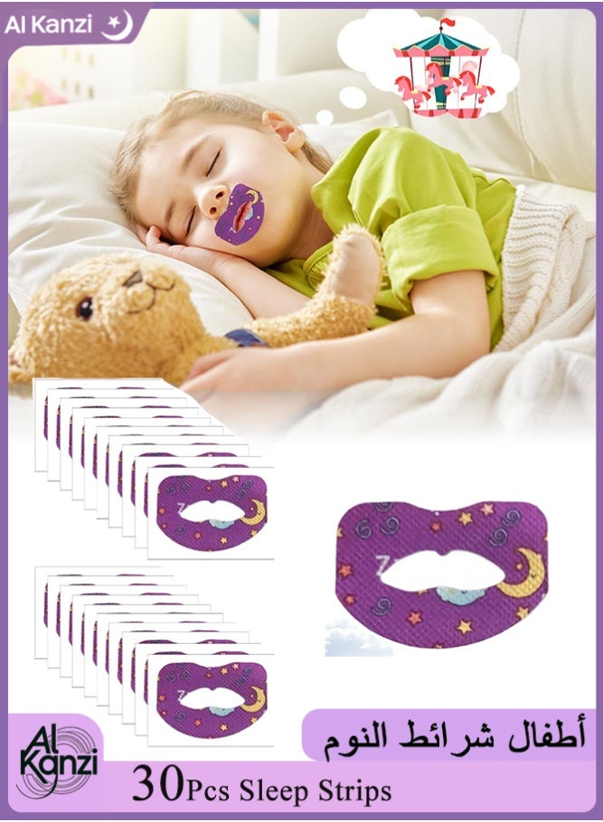Al Kanzi 30Pcs Anti-Snoring Mouth Strips, Gentle Sleep Tape for Nasal Breathing, Reduces Snoring & Dry Mouth, Hypoallergenic Adhesive Patches for Restful Sleep (Standard) - Image 1