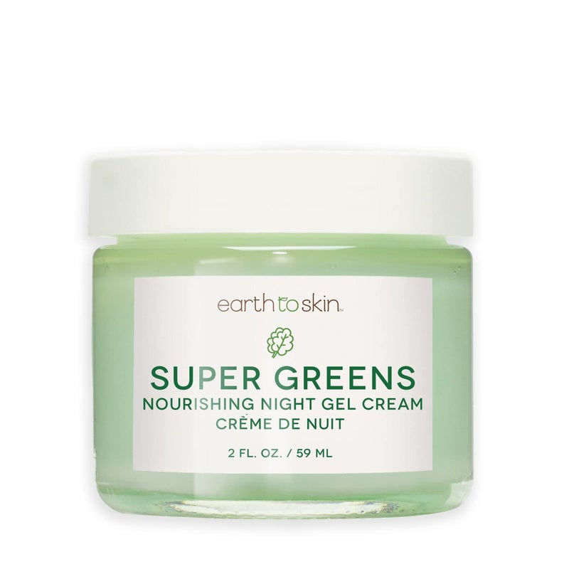 Earth To Skin Super Greens Nourishing Night Gel Cream (2.0 Fl Oz) - Image 1