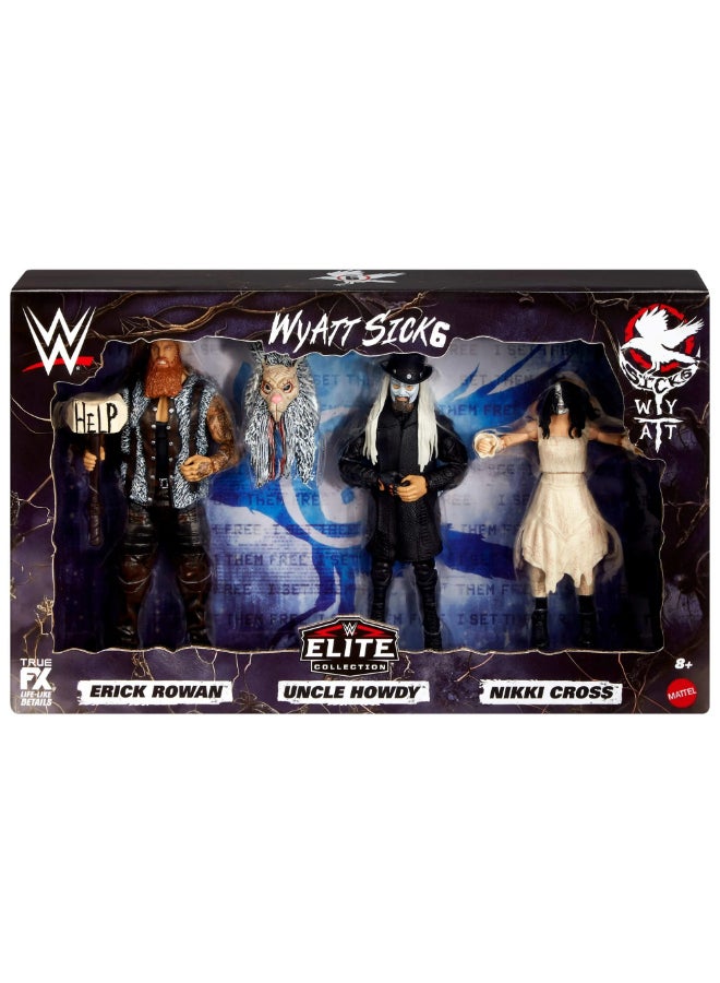 WWE Elite Collection Wyatt Sick 6 Action Figures Set (15.24 cm, Pack of 3) - Image 1
