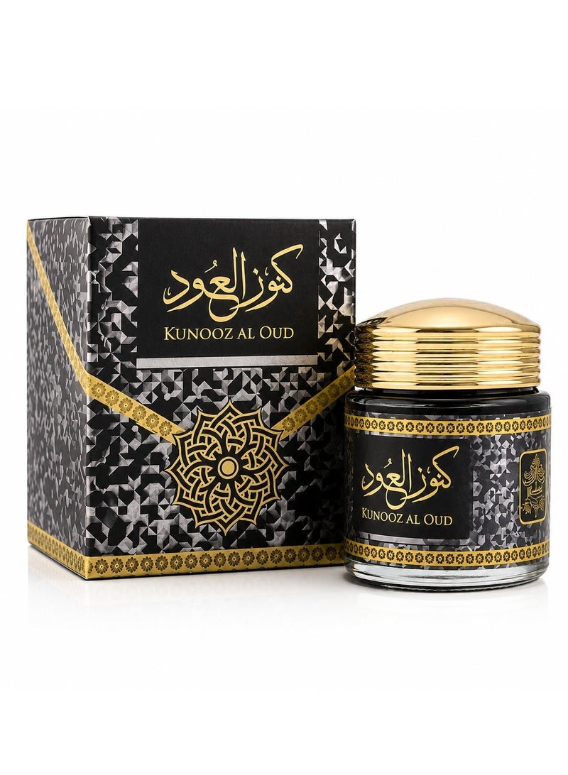 ALMAS Bakhoor Kunooz Al Oud | 40G of Authentic Arabic Wood Chip Bakhoor Incense - Aroma Lasts All Day Long - Perfect for Prayer, Namaaz, Ceremony, Meditation - Image 2