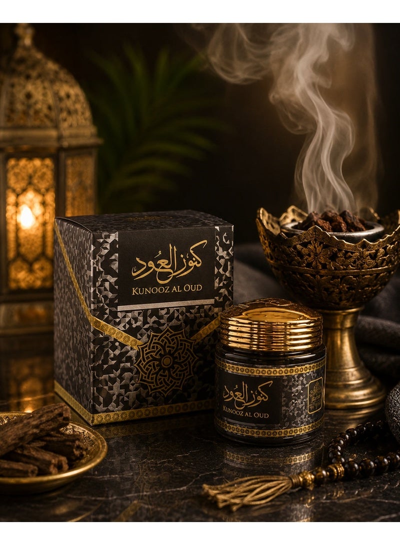 ALMAS Bakhoor Kunooz Al Oud | 40G of Authentic Arabic Wood Chip Bakhoor Incense - Aroma Lasts All Day Long - Perfect for Prayer, Namaaz, Ceremony, Meditation - Image 3