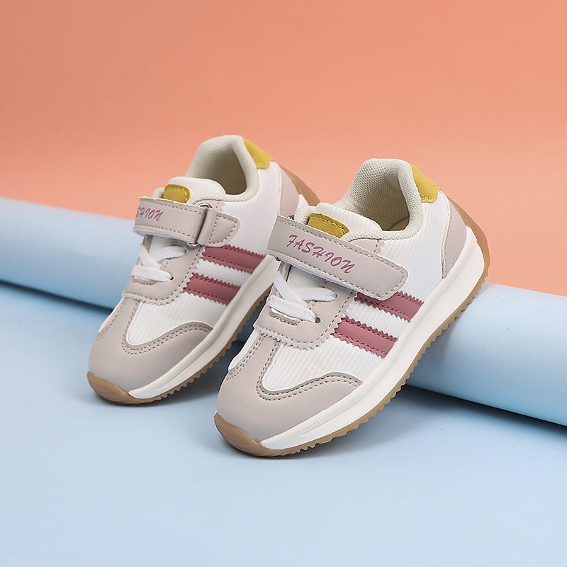 2025 Four Seasons New Children'S Baby Shoes Children'S Functional Casual Forrest Gump Shoes Women'S Anti-Slip Velcro Soft Sole Plaid - Image 1