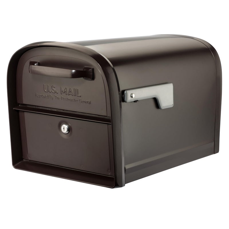 Architectural Mailboxes 6300RZ Oasis 360 Locking Parcel Mailbox with 2Access Doors XLarge Rubbed Bronze