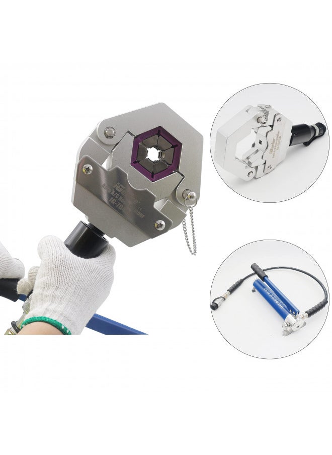 iGeelee Manual Hydraulic A/C Hose Crimper Automotive A/C Hose Crimping Tools for BH Air Conditioning Hose & Beadlock A/C Fittings_iGeeleeIG-7842P)  - Image 1