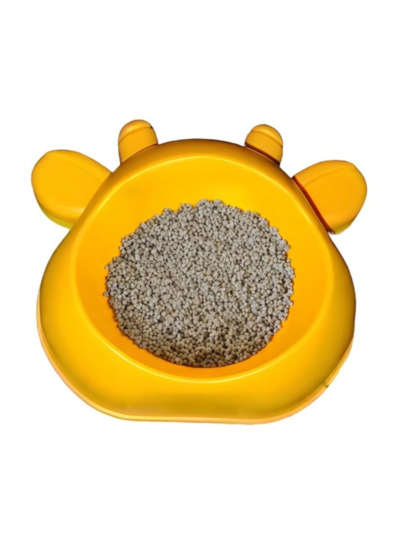 Heavy Duty Pet Feeder - Food and Water Bowls for Pets - Puppies, Size Large Dogs and Cats - Non Slip - Anti Choke - Easy to Use, Easy to Wash Made of Food-Grade Material, Non-Toxic (yellow) - Image 3