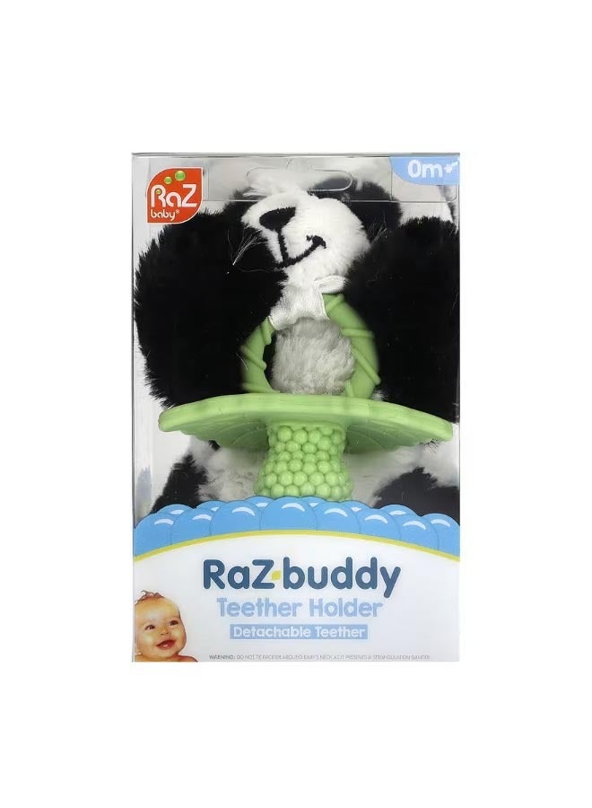 Razbaby Teether Holder Detachable Teether 0 Months Panda 1 Count - Image 1
