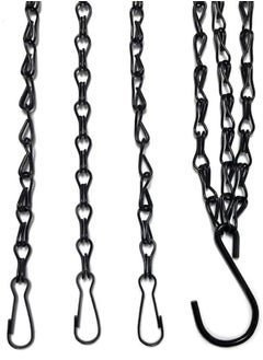 Generic Hanging Basket Chains, 16 Inches 3 Leads Hanging Chains Flower Pot Hanger Replacement Plant Hangers for Bird Feeders, Planters and Lanterns,4 Pcs  - Image 1