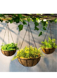 Generic Hanging Basket Chains, 16 Inches 3 Leads Hanging Chains Flower Pot Hanger Replacement Plant Hangers for Bird Feeders, Planters and Lanterns,4 Pcs  - Image 2