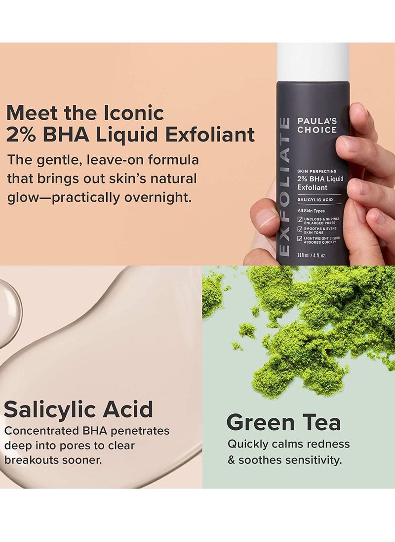 PAULA'S CHOICE - PAULA'S CHOICE Skin Perfecting 2% Bha Liquid Salicylic Acid Exfoliate for Blackheads and Enlarged Pores 4oz 118ml - Image 1