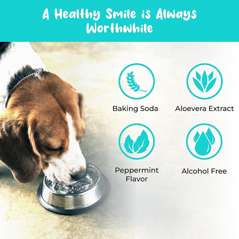 Pets Are Kids Too Pets Are Kids Too Premium Pet Dental Spray - 8oz Mint Dog Breath Freshener Cat Dental Care Dog Dental Mouthwash Dog Spray Dog Teeth Cleaning Fights Tartar Plaque Gum Disease Dog Breath Water Additive - Image 3
