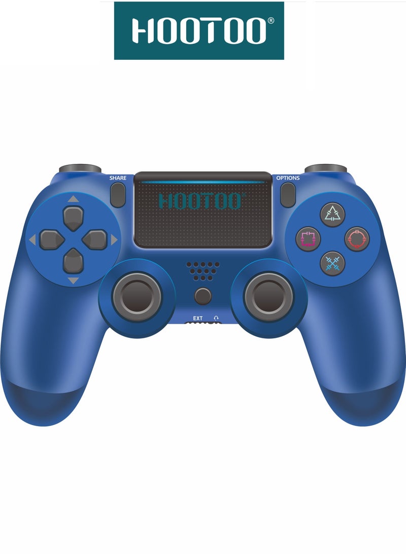 HooToo Sony PlayStation 4 wireless controller from Hootoo. PS4 controller with built-in battery, PlayStation 4 controller with built-in microphone, PlayStation 4 controller with headphone jack, analog sticks, and precision triggers. Powerful PlayStation 4 controller that can be paired with your phone via Bluetooth. Original PlayStation 4 controller from Hootoo.  - Image 1