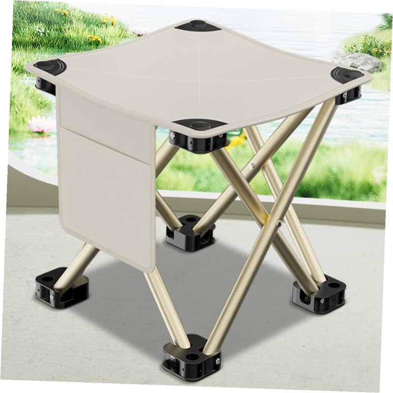 Compact Folding Stool Lightweight Portable Outdoor Seat For Camping Fishing Hiking Picnic - Image 3