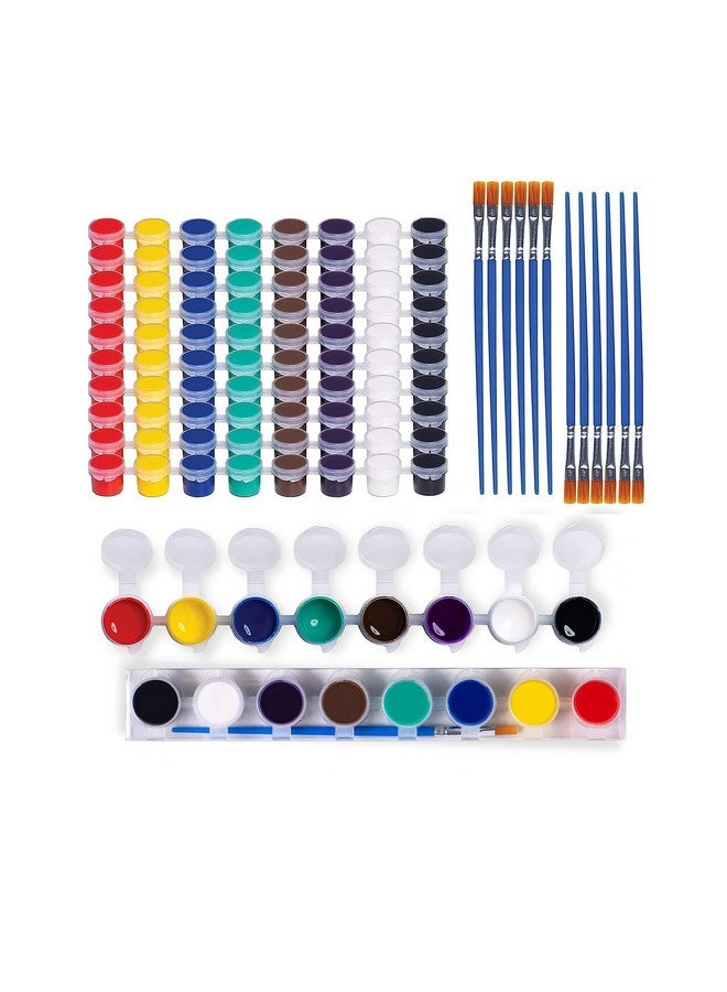 Neliblu Washable Paints for Kids - 24 Strips Filled with 8 Colors Each - Includes Paintbrushes - Watercolor Arts and Craft Set for School, Home, or Classroom - Art Supplies Party Favors for Birthdays - Image 1