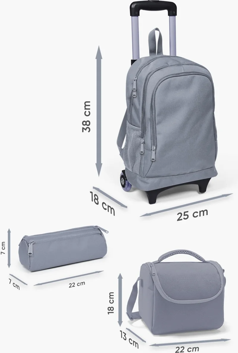 كورال هاي Kids Lavender Pink Flamingo Patterned 3-Piece School Bag Set SET0123905