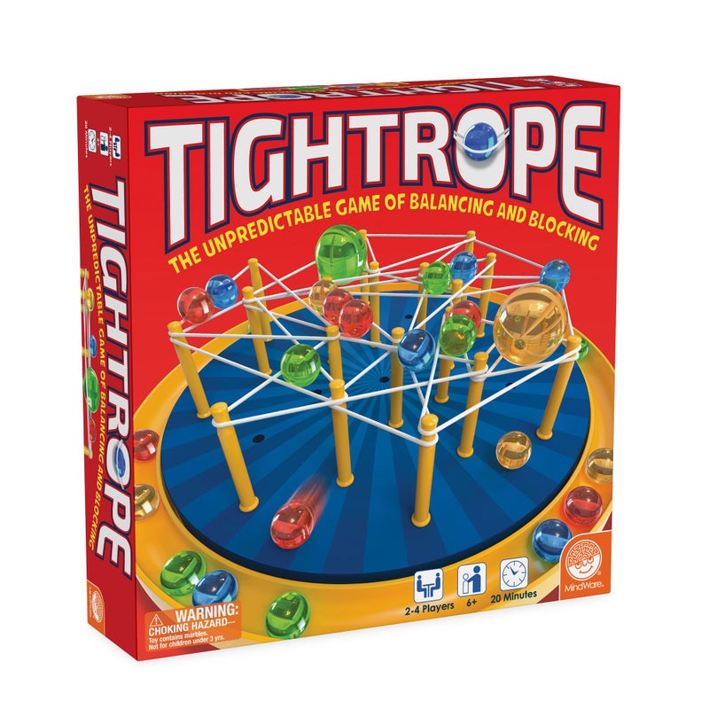 MindWare Tightrope Strategy Board Game, Fun for Classrooms, 2-4 Players, 20 Min Play Time, Ages 6 & Up - Image 1