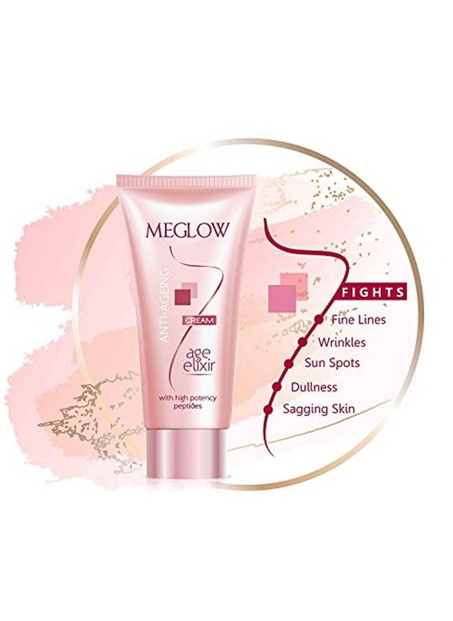 MEGLOW - Anti Ageing Cream 30 Gm Combo Pack Of 2 With Pure Radiance;High Potency Peptides Firming Helps Hydrating Toning Brightens And Rejuvenating Dull Skin - Image 1