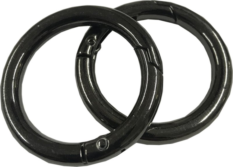 Ala Depo Spring Ring 3 cm (2 Pieces) Black 