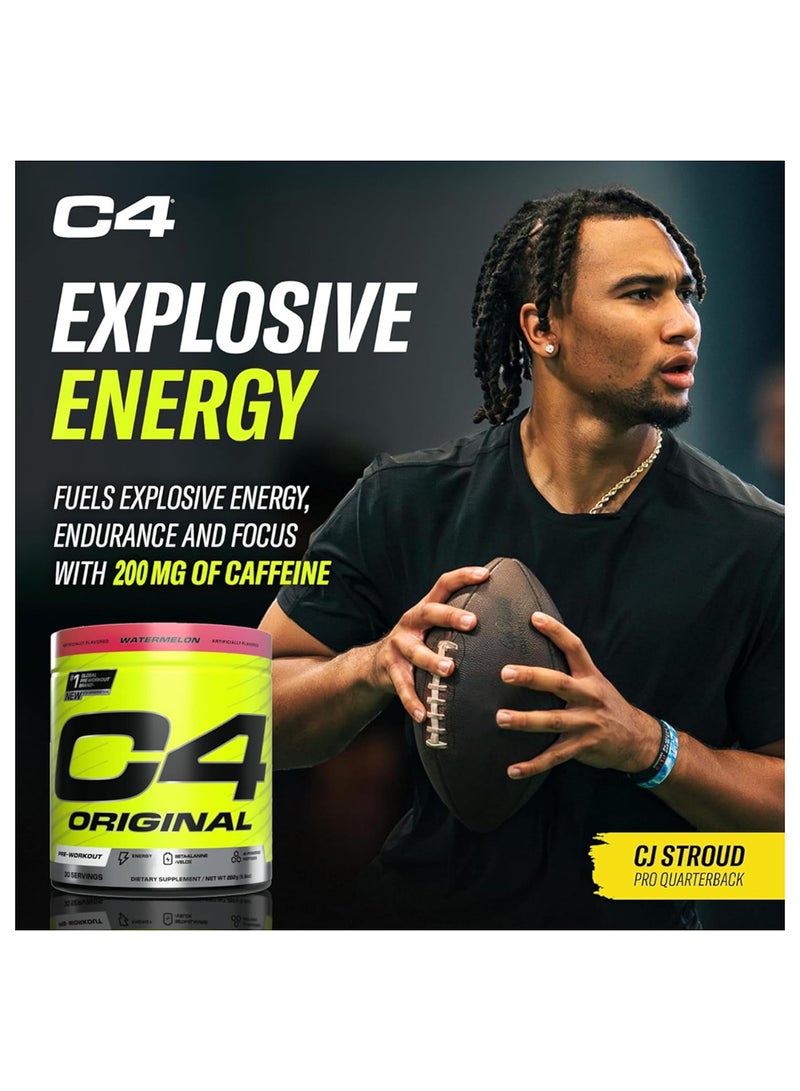 سيلوكور C4 Original Explosive قبل التمرين - البطيخ - 30 حصة - 195 جرام - Image 4