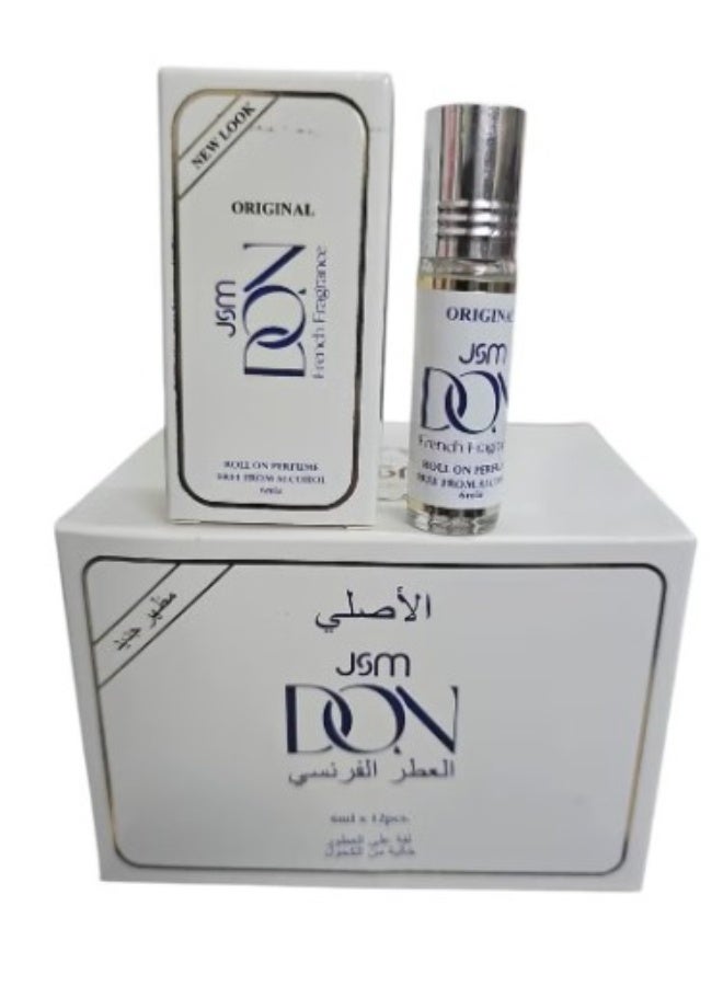 عطر دون رول خالي من الكحول درزن 6مل ×12
