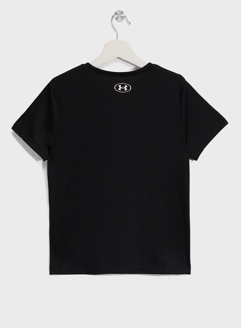 UNDER ARMOUR Youth Tech Wordmark T-Shirt  - Image 2