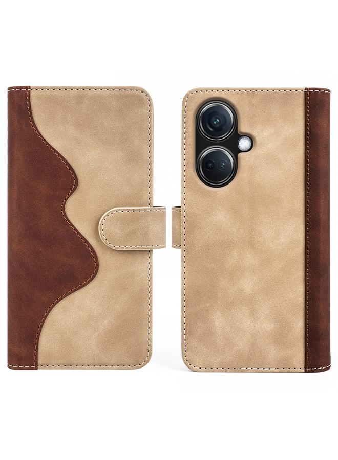 اس-توب جراب هاتف OnePlus Nord CE 3 من الجلد بخياطة أفقية قابلة للطي - Image 2