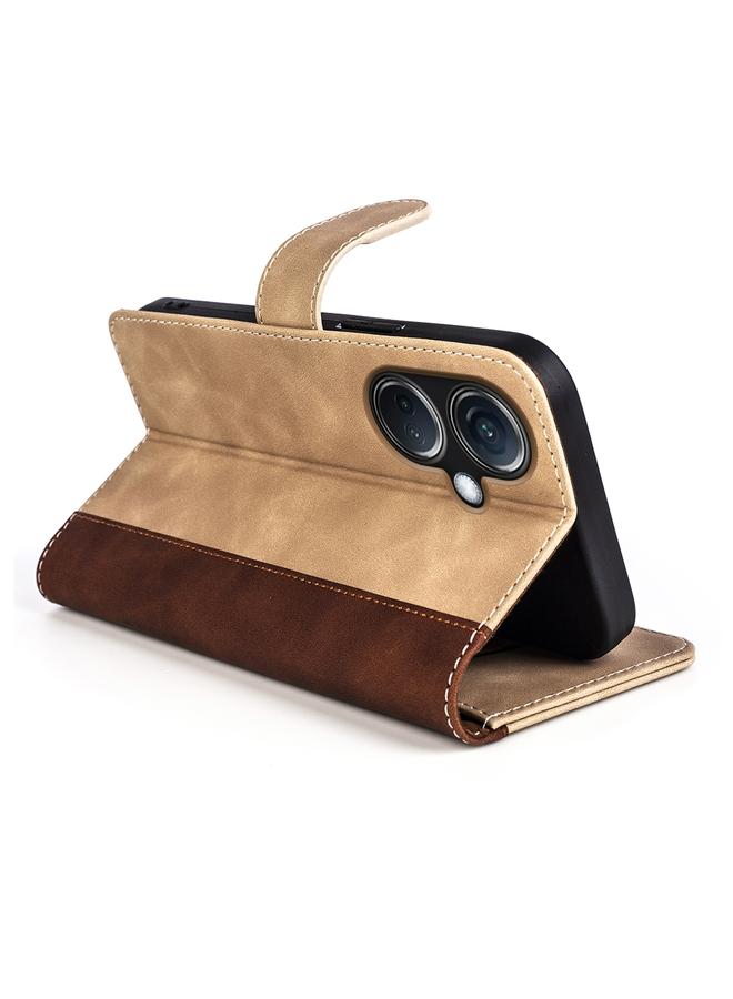 اس-توب جراب هاتف OnePlus Nord CE 3 من الجلد بخياطة أفقية قابلة للطي - Image 5