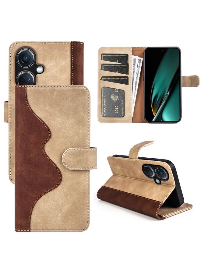 اس-توب جراب هاتف OnePlus Nord CE 3 من الجلد بخياطة أفقية قابلة للطي - Image 1