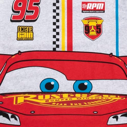 Disney Cars Lightning McQueen Boys Short Sleeve T-Shirt and Shorts 2 Piece Set for Toddlers to Big Kids - Image 4