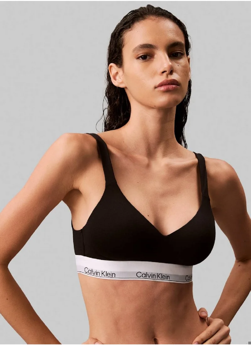 CALVIN KLEIN Women's Lift Bralette - Icon Cotton Modal - Cotton Blend, Black