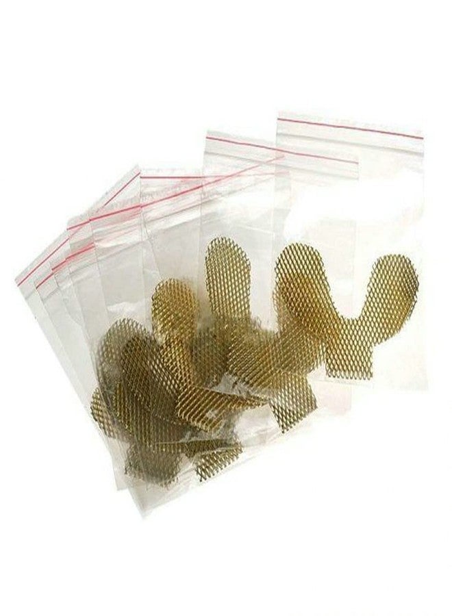 SeeFDENT 20pcs Lower Golden Metal Palatal Reinforcement Mesh For Acrylic Partial Denture Dental Materials - Image 4