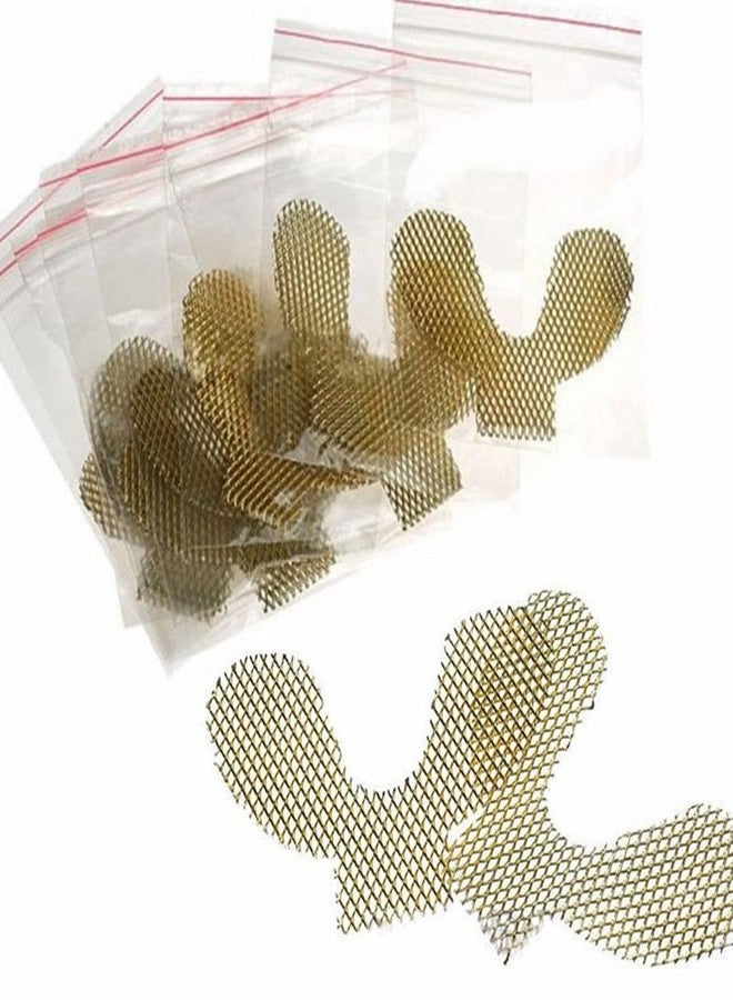 SeeFDENT 20pcs Lower Golden Metal Palatal Reinforcement Mesh For Acrylic Partial Denture Dental Materials - Image 1