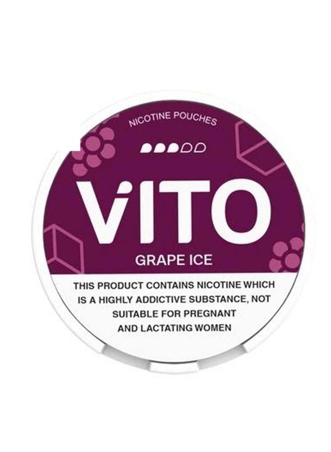 Nicotine Pouch For Quitting Smoking, Grape Ice, 10mg, 20Pcs