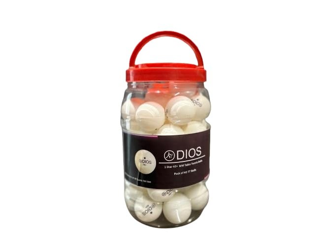 High Performance 1 Star White Table Tennis (T.T) | Advanced 40+mm Ping Pong Balls for Training, Tournaments Play| Durable for Indoor/Outdoor Game 40 Balls in1 Pack (Pack of 40)
