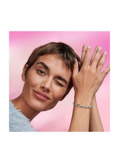 Pandora Violet Metal Bead & Link Chain Bracelet  - Image 2