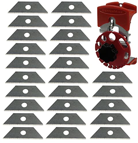 CopperMine 25x PREMIUM Mini Utility Knife Replacement Blade Pack Compatible with CopperMine Handheld Wire Stripper (Machine not Included) - Image 5