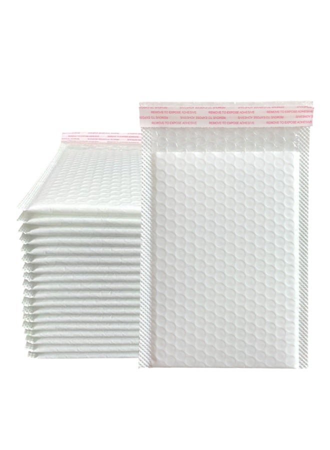 OASIS-TH 10 Pcs 25x30cm White Bubble Mailers, Waterproof Self Seal Adhesive Shipping Bags, Black Bubble Envelopes, Poly Padded Envelopes for Small Business Mailing Shipping Packing - Image 1