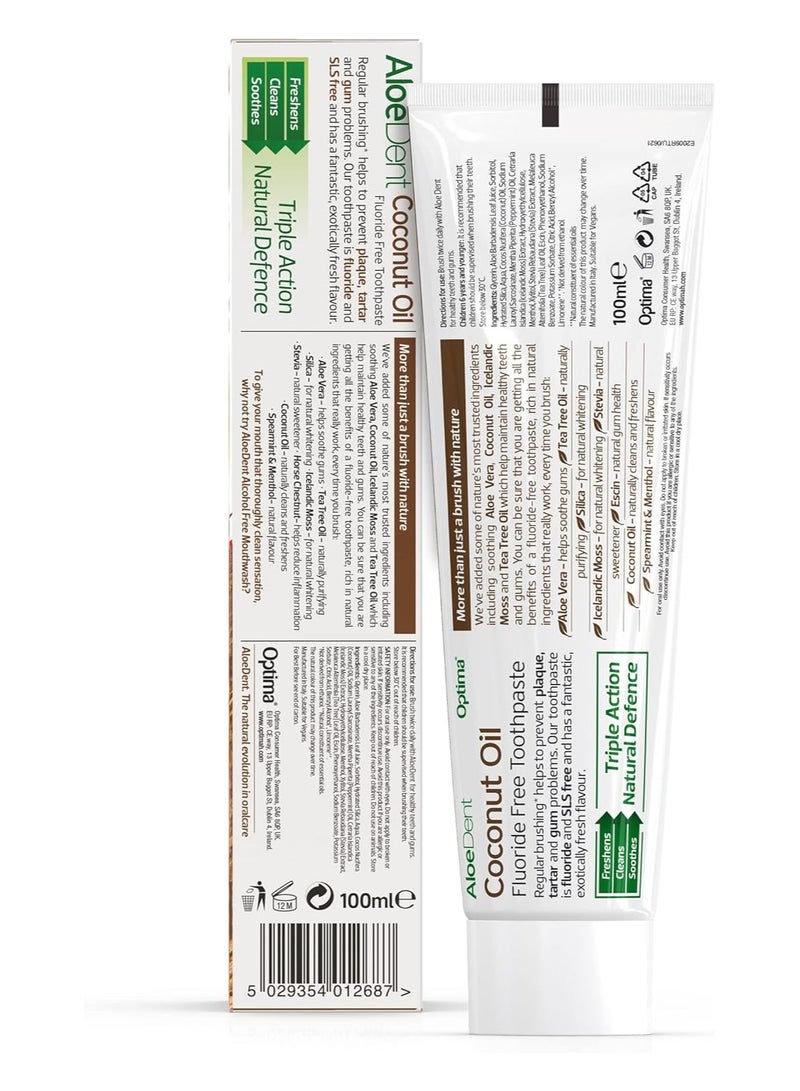 AloeDent Triple action coconut oil toothpaste - Image 2