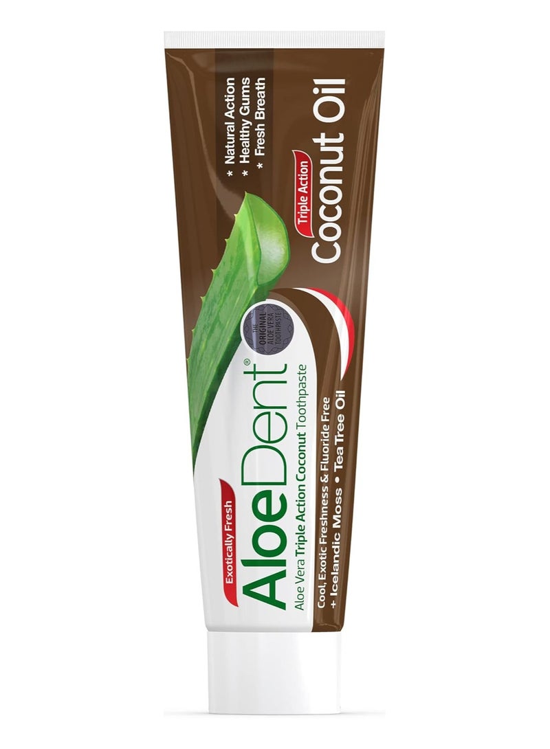 AloeDent Triple action coconut oil toothpaste - Image 3