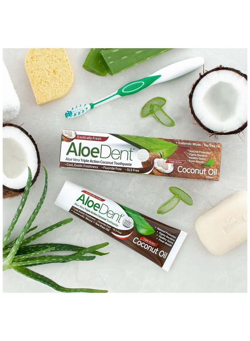 AloeDent Triple action coconut oil toothpaste - Image 4