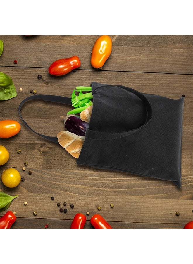 2 Pack Canvas Tote Bags, Sublimation Blank Grocery Bag with Handle, 15x13 In Reusable Medium Shopping Cloth Bag for DIY, Painting, Crafting, Embroidery, Advertising,Gift, Activity - Image 2